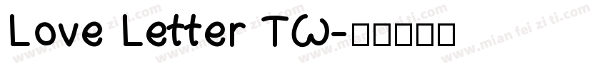 Love Letter TW字体转换